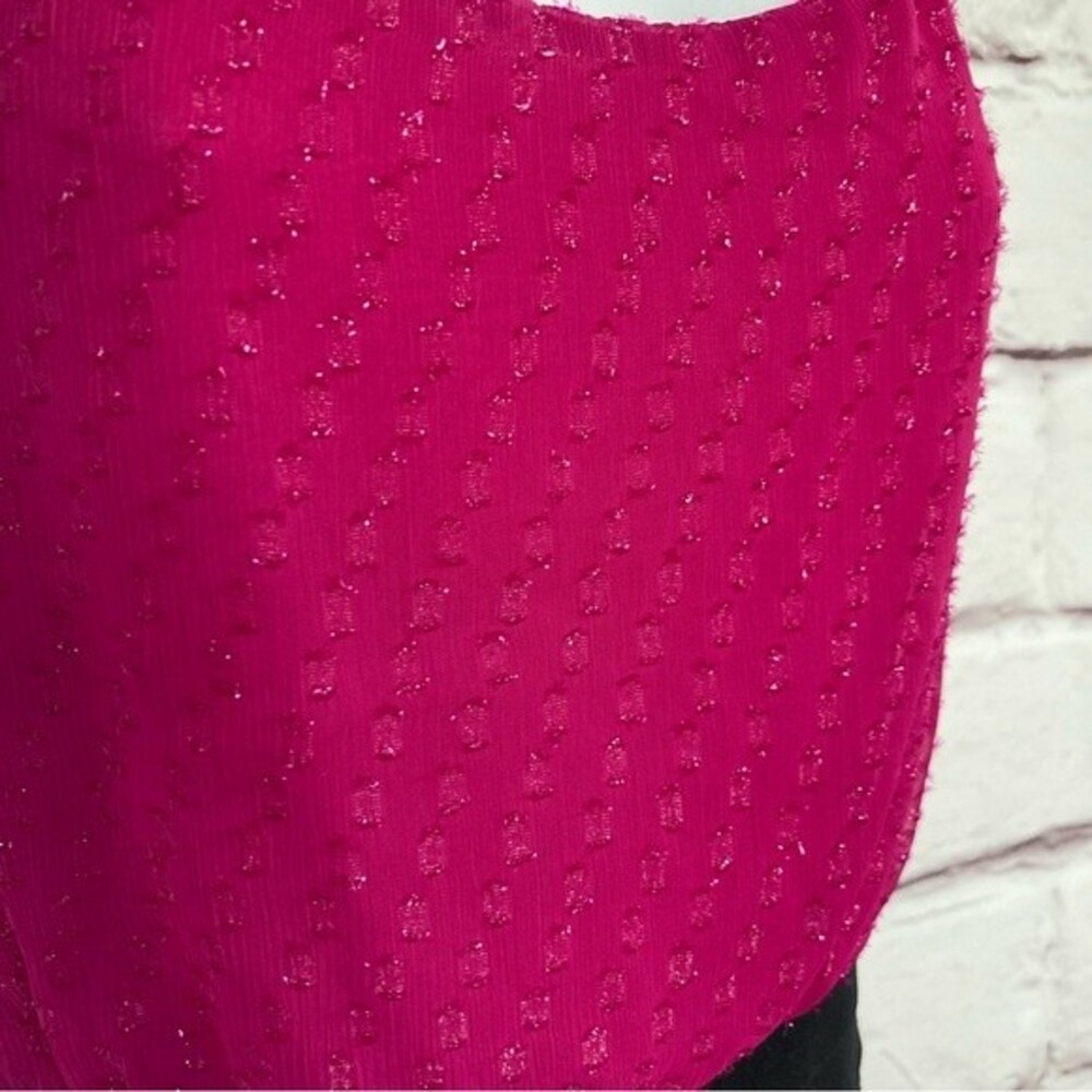 Express Magenta Black Cocktail Dress Size M Sleeveless Bodycon Party Dress EUC - Picture 4 of 11
